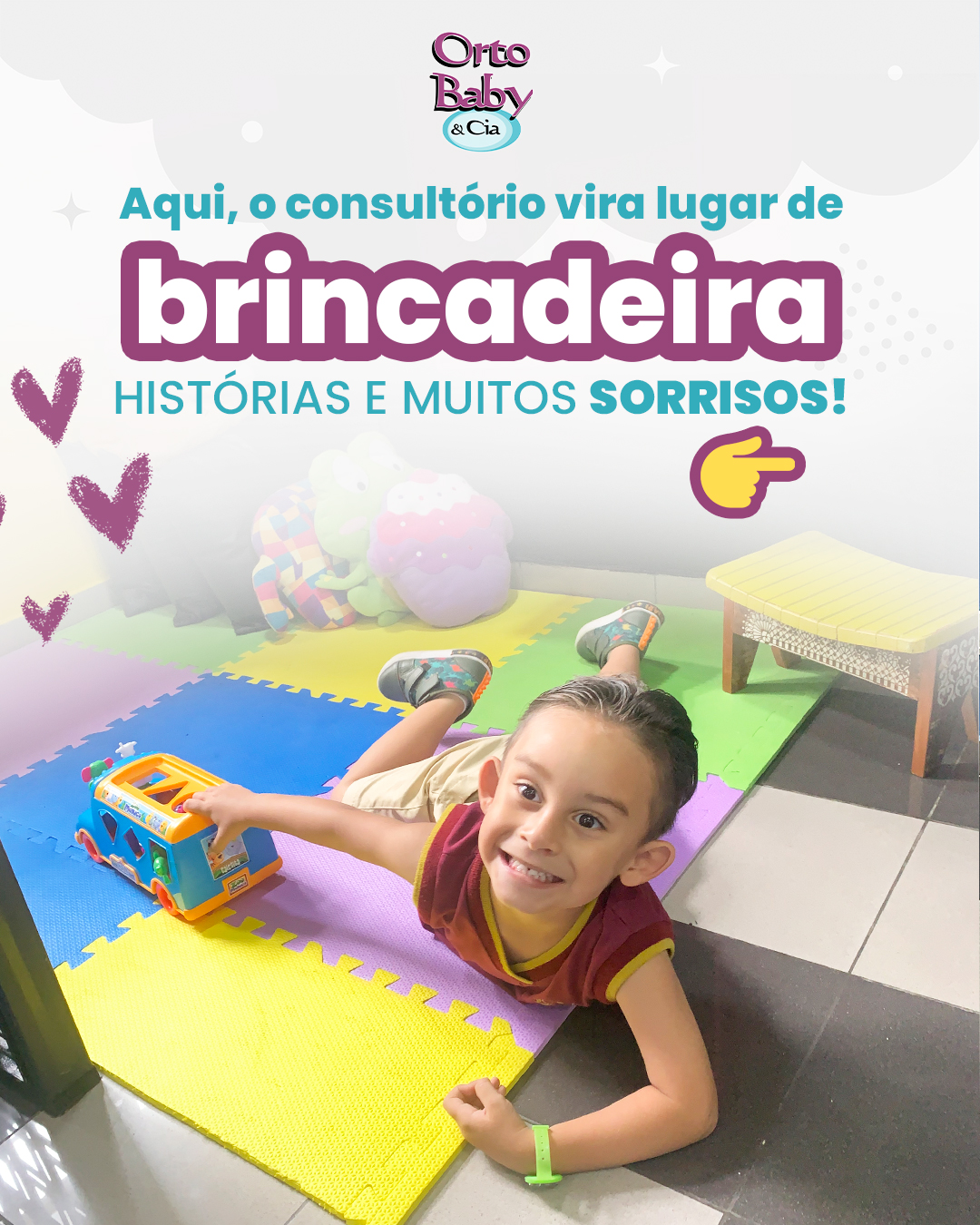 Por aqui, cuidar do sorriso das crianças é sinônimo de acolhimento e alegria!