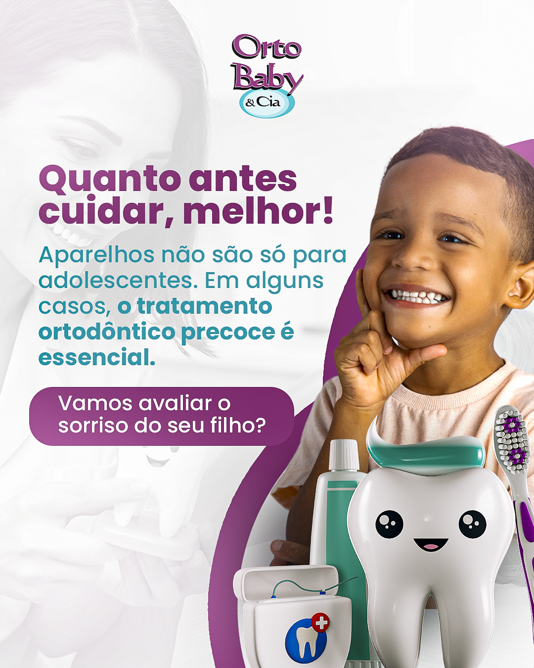 Sabe aquele sorriso lindo do seu filho? 
