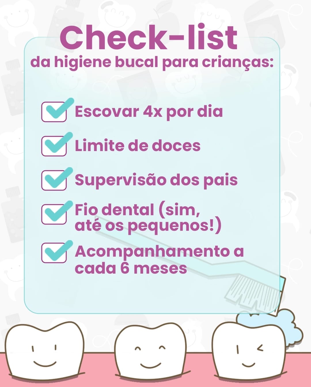  Você sabia que a saúde bucal das crianças 